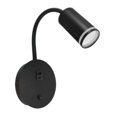 Oprawa dekoracyjna ZULA WLL USB GU10 czarny  IDEUS (04815)
